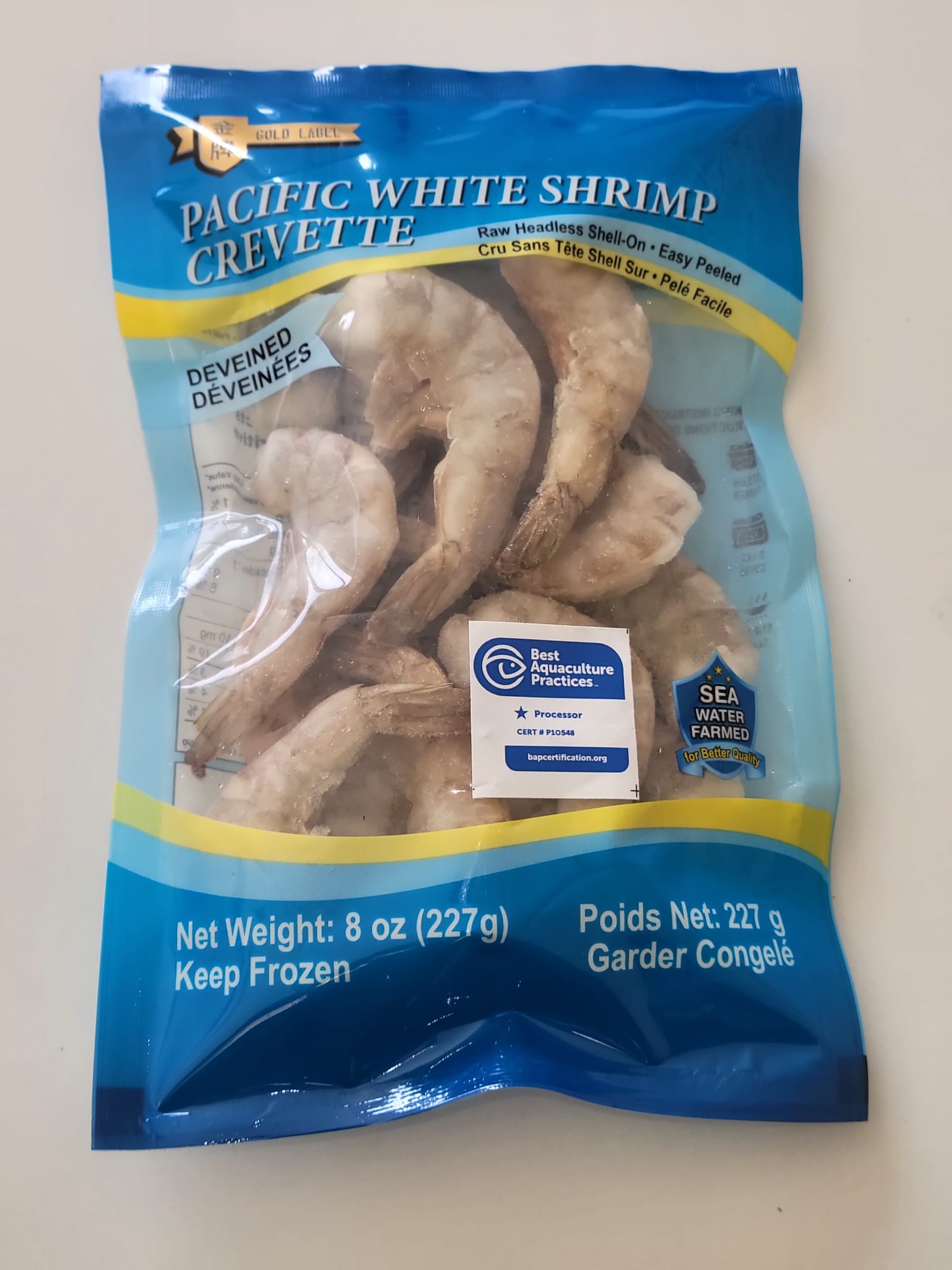 White Shrimp ( Headless With Shell)